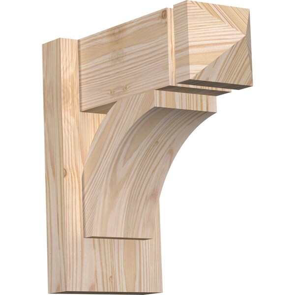 Ekena Millwork Thorton Arts & Crafts Smooth Outlooker, Douglas Fir, 5 1/2"W x 12"D x 12"H OUT06X12X12THR03SDF - main